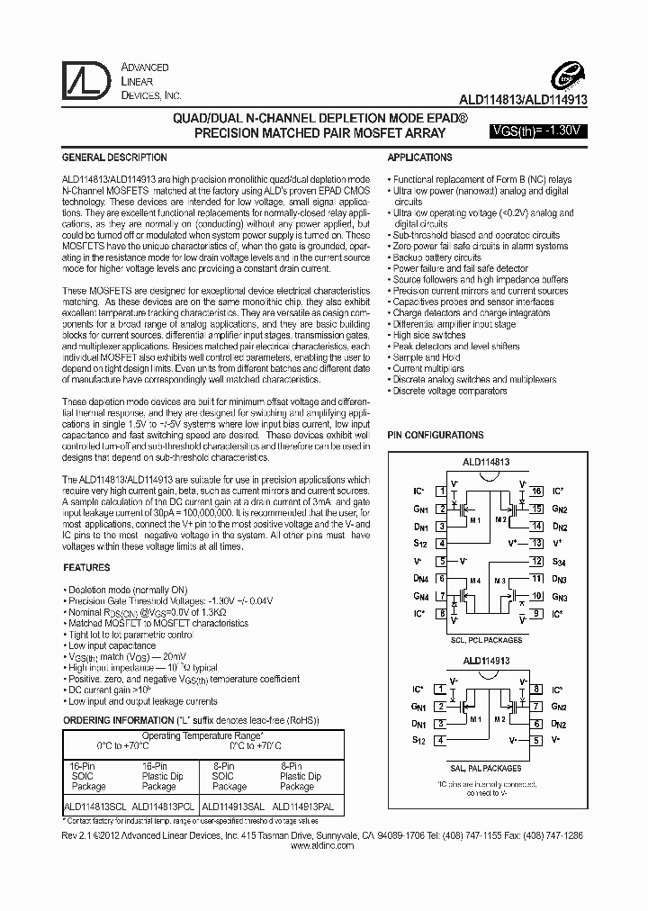 ALD114813PCL_5397214.PDF Datasheet