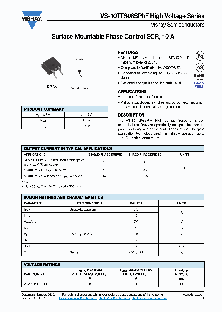 10TTS08SPBF10_5397382.PDF Datasheet