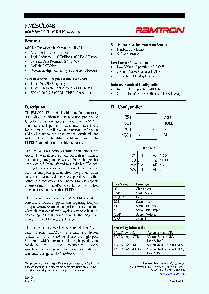 FM25CL64B_5397820.PDF Datasheet