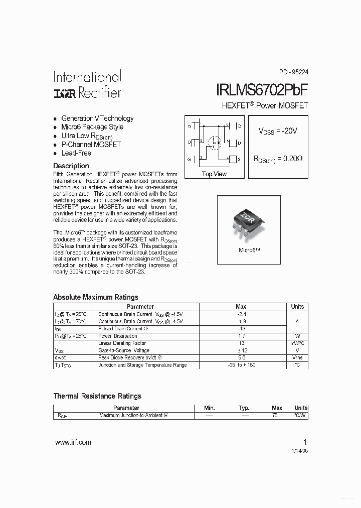 IRLMS6702PBF_5400759.PDF Datasheet