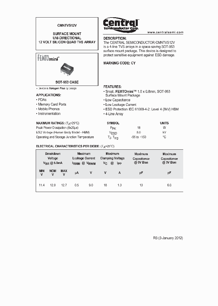 CMNTVS12V_5401114.PDF Datasheet