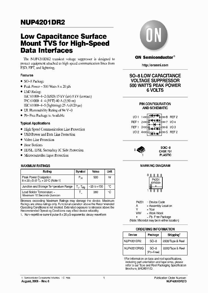 NUP4201DR2G_5401386.PDF Datasheet