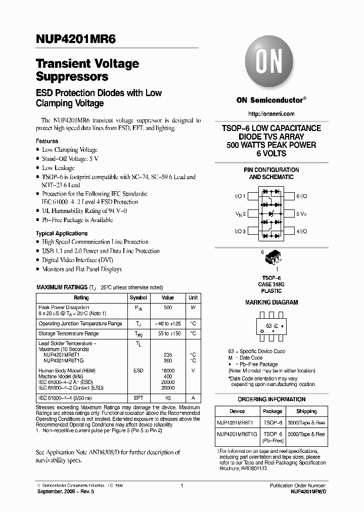 NUP4201MR6_5401389.PDF Datasheet