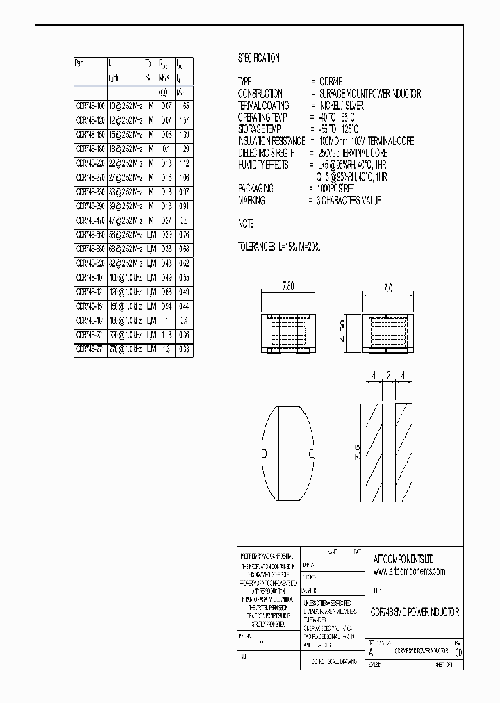 CDR74B-390_5401564.PDF Datasheet