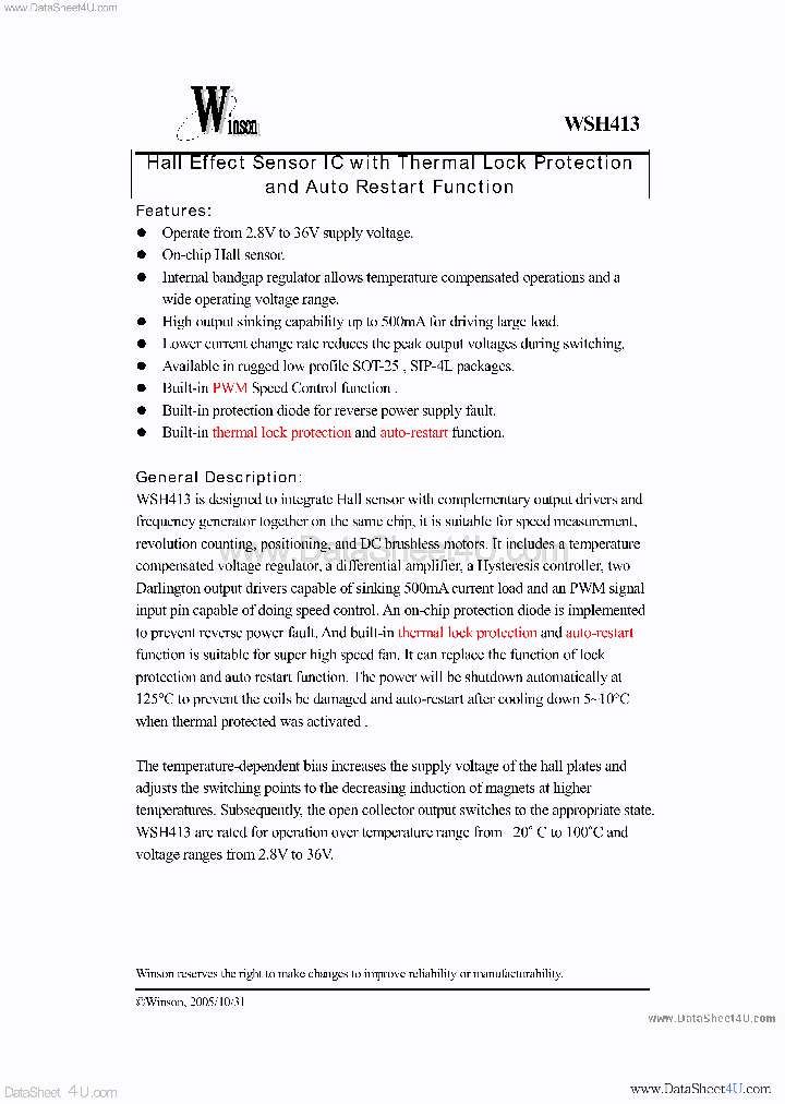 WSH413_5402144.PDF Datasheet