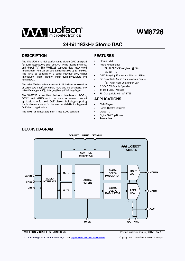 WM8726CGEDR_5402294.PDF Datasheet