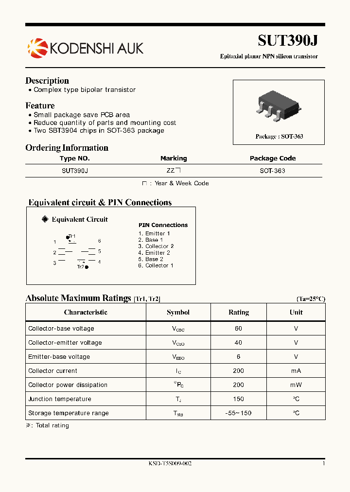 SUT390J_5402595.PDF Datasheet