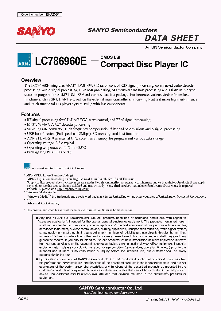 LC786960E_5403075.PDF Datasheet