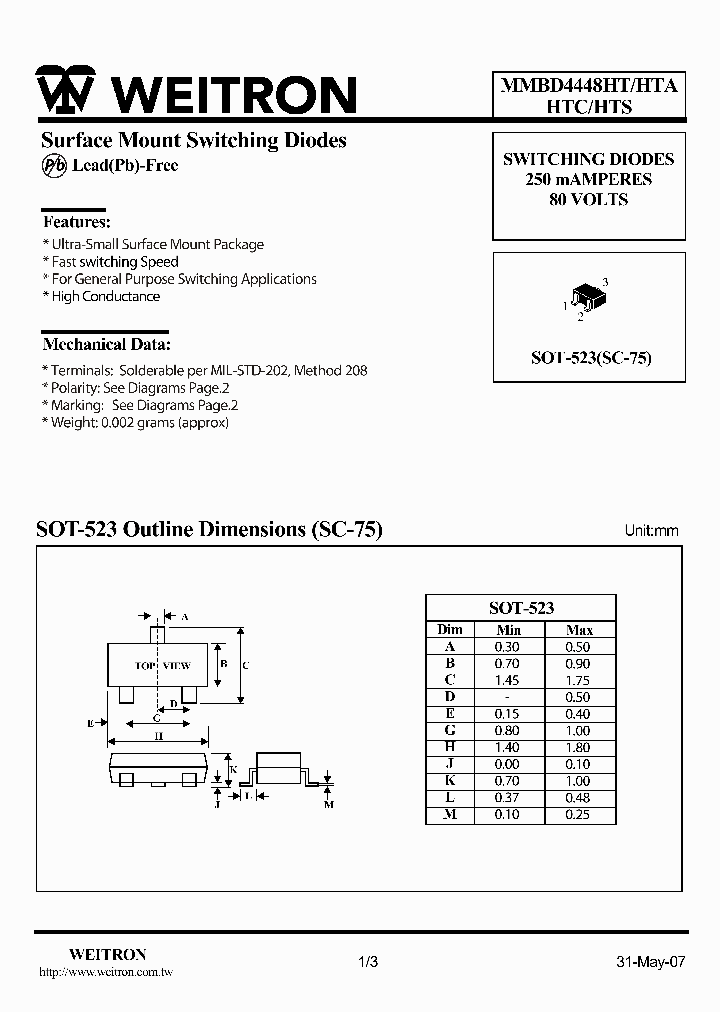 MMBD4448HTA_5403792.PDF Datasheet