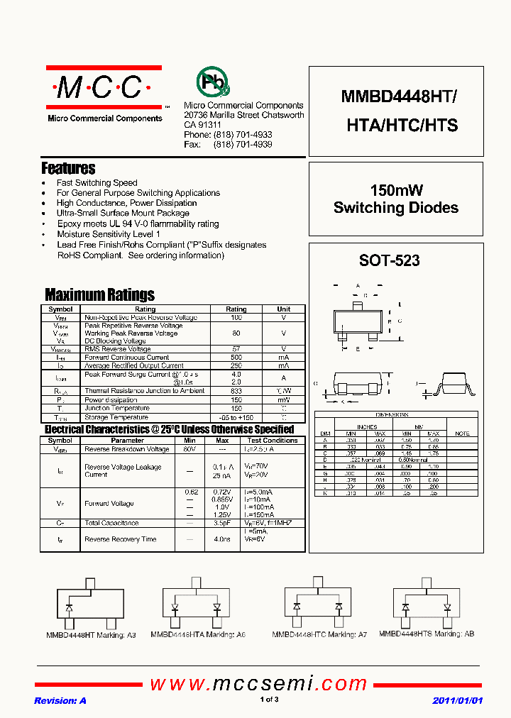 MMBD4448HTA_5403793.PDF Datasheet