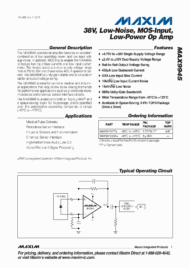 MAX994510_5404665.PDF Datasheet