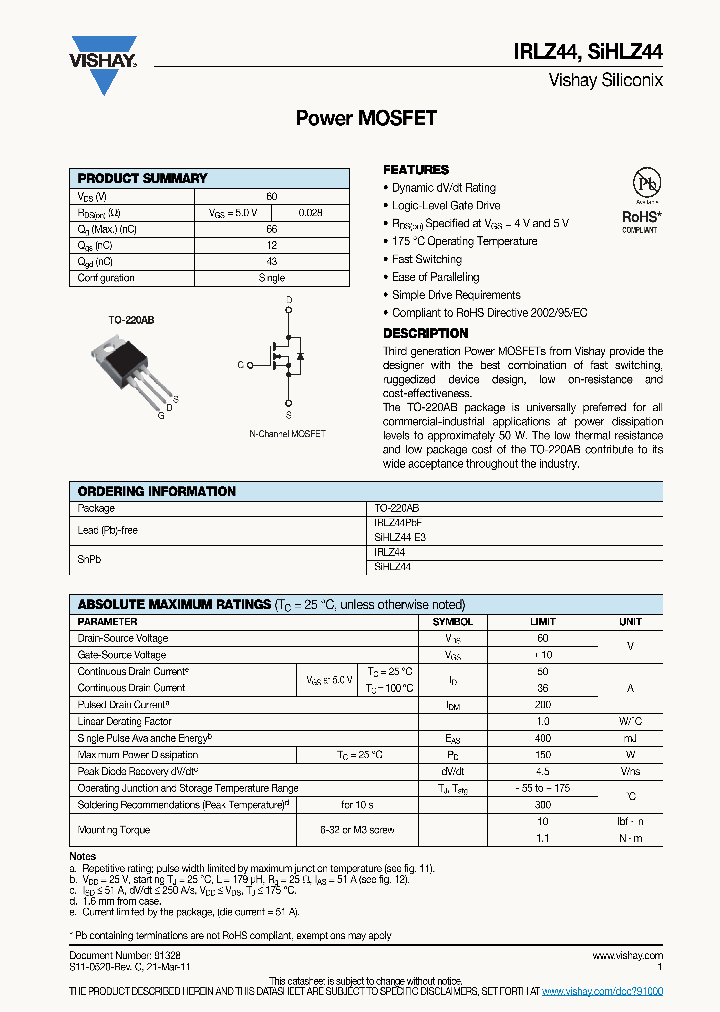 IRLZ4411_5406154.PDF Datasheet