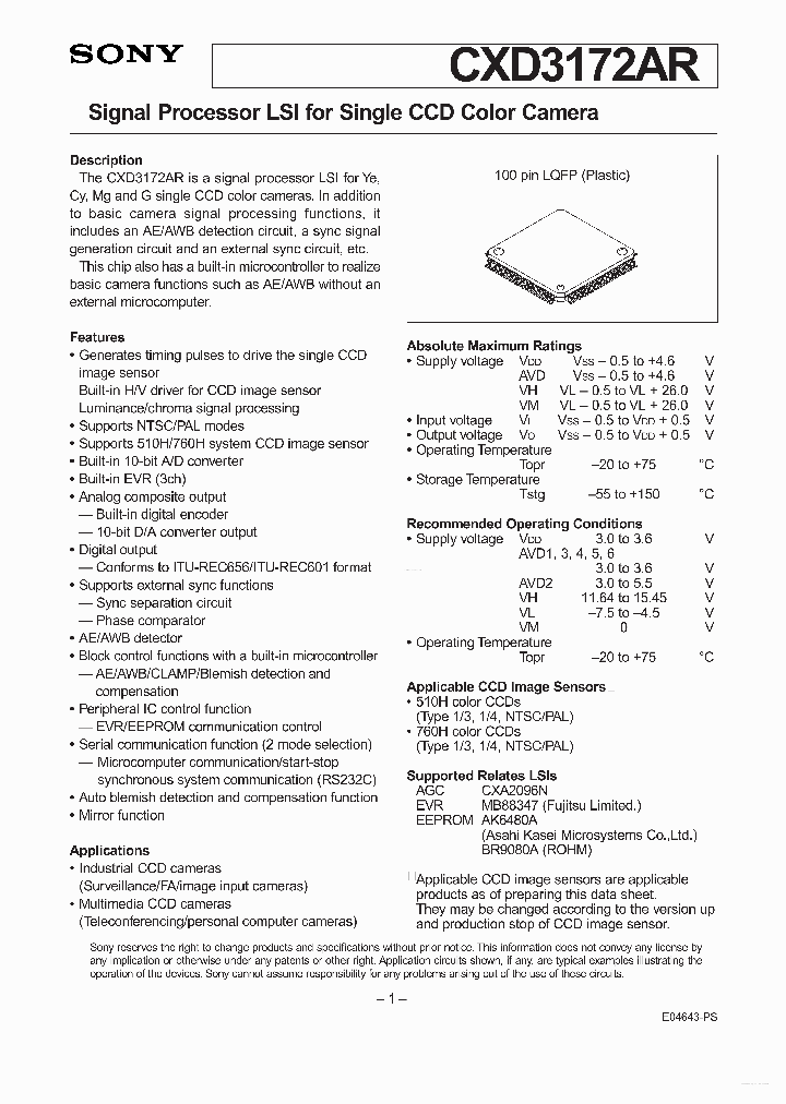 CXD3172AR_5406904.PDF Datasheet