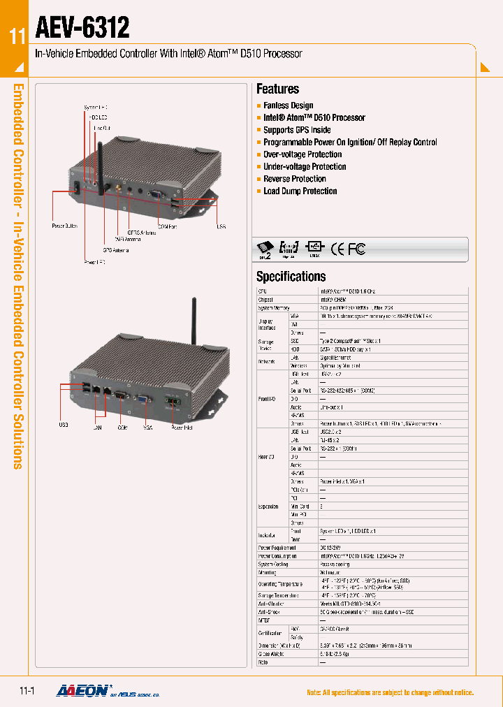 AEV-6312_5407511.PDF Datasheet