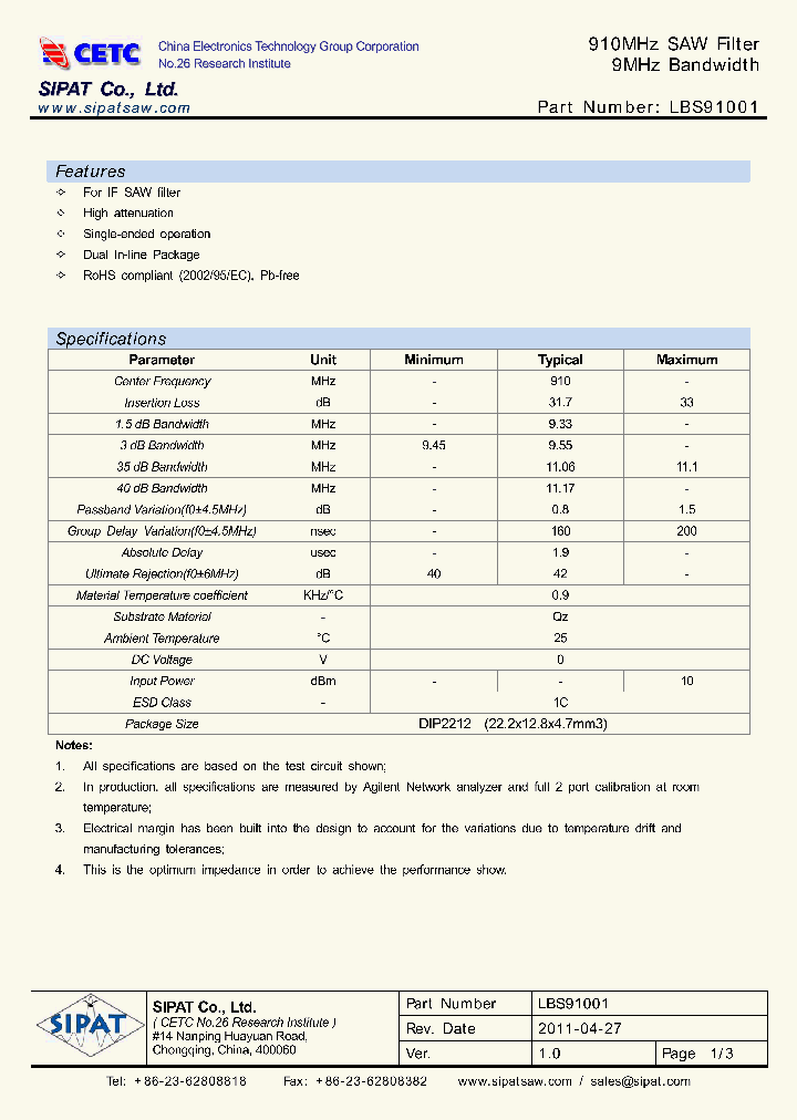 LBS91001_5408266.PDF Datasheet
