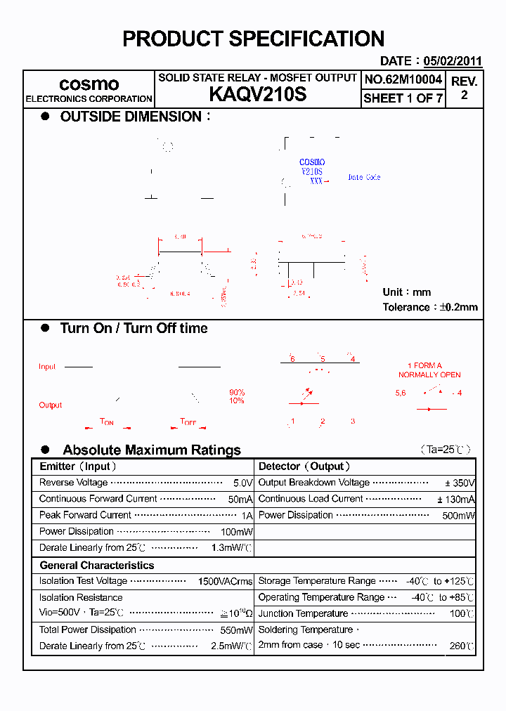 KAQV210S11_5408460.PDF Datasheet