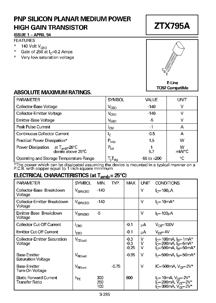 ZTX795A_5409872.PDF Datasheet