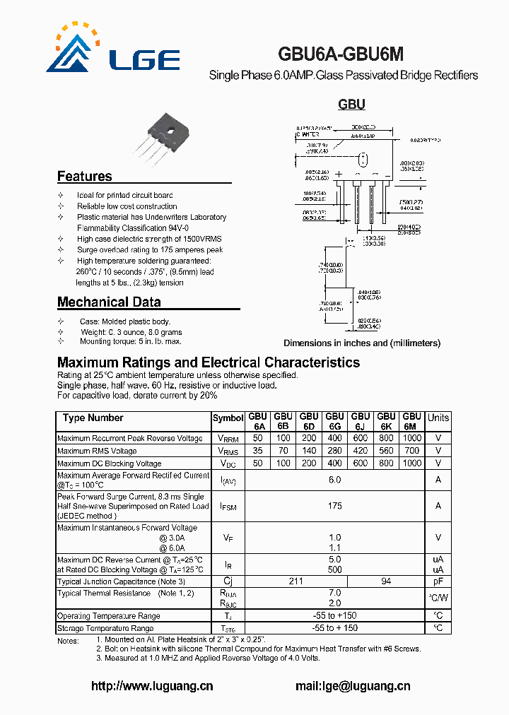 GBU6J_5410462.PDF Datasheet