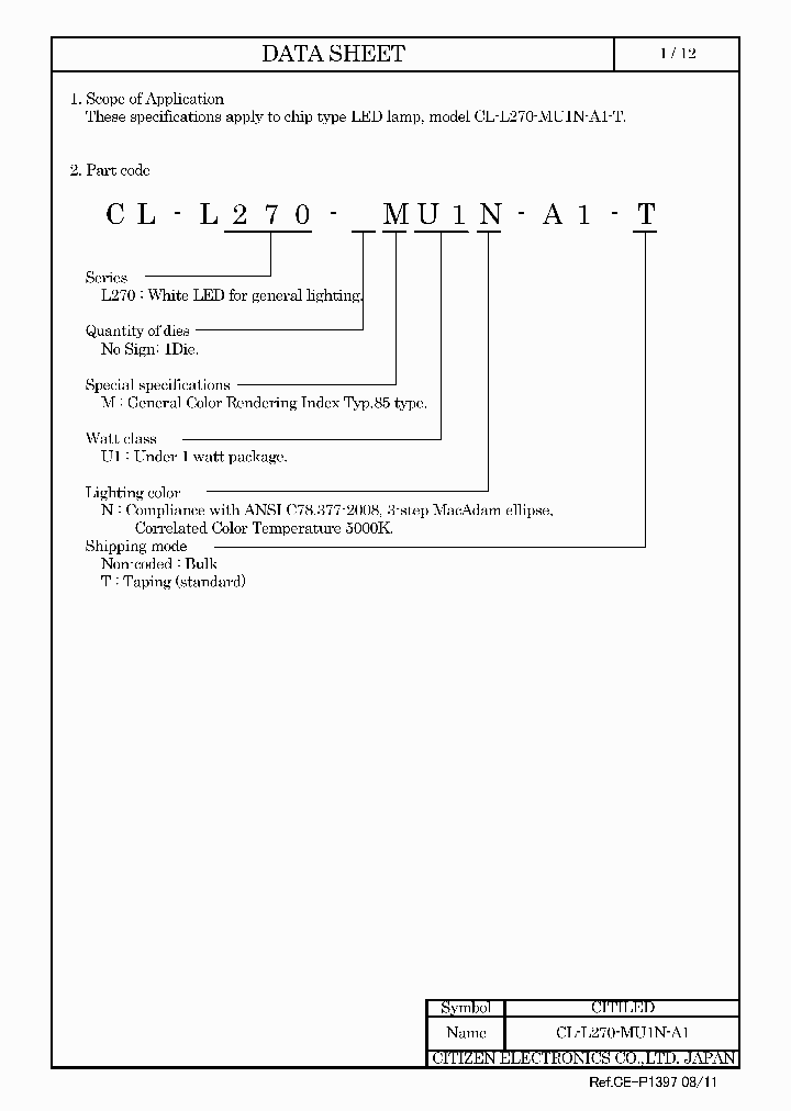 CL-L270-MU1N-A1_5412393.PDF Datasheet