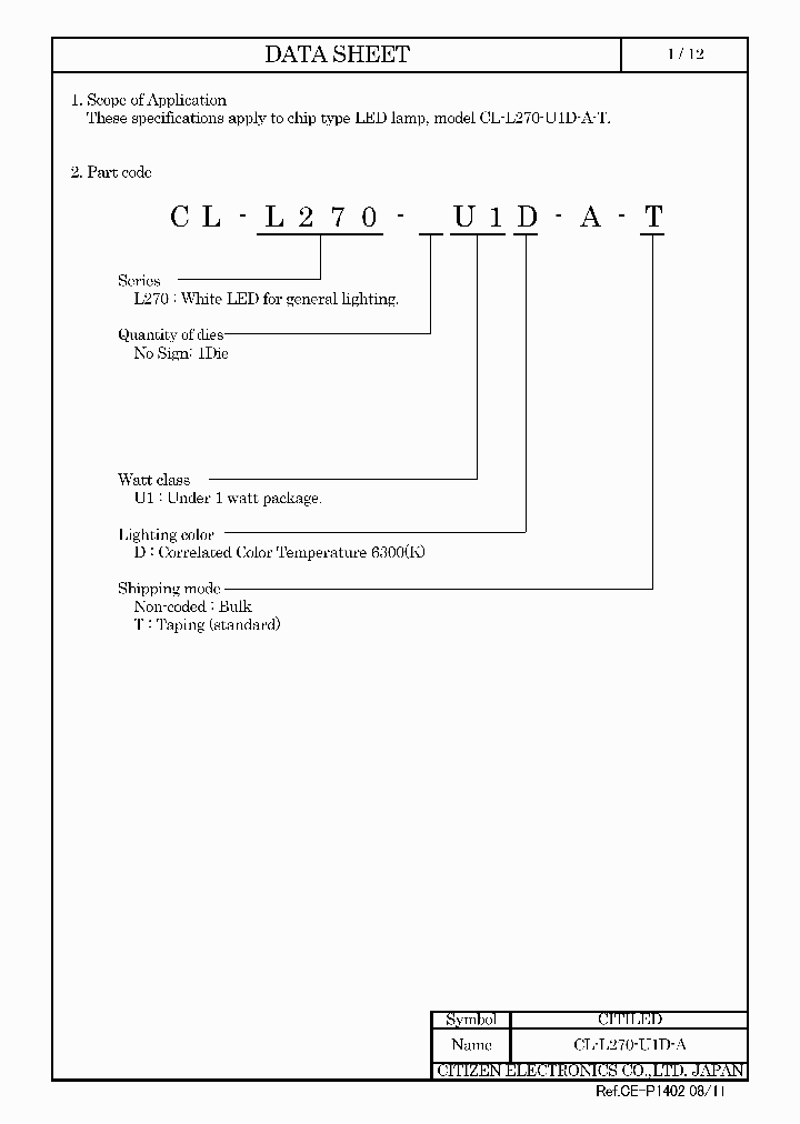 CL-L270-U1D-A_5412399.PDF Datasheet