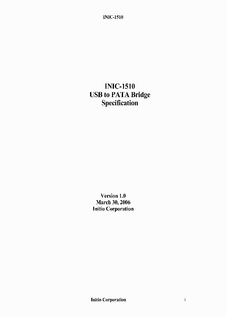 INIC-1510_5415667.PDF Datasheet
