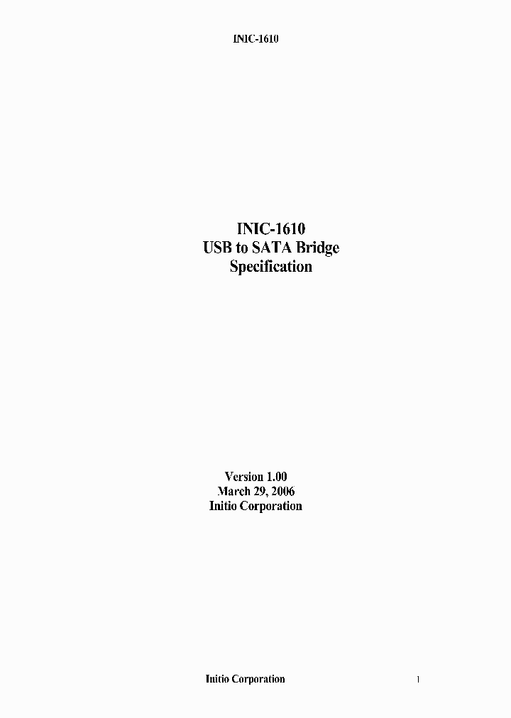INIC-1610_5415675.PDF Datasheet