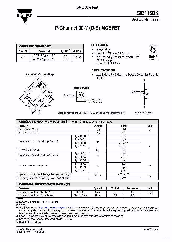 SIB415DK_5416010.PDF Datasheet