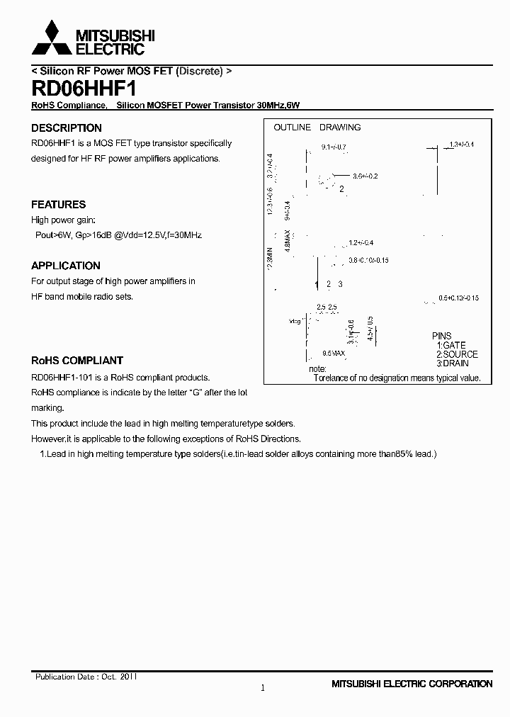 RD06HHF111_5416511.PDF Datasheet