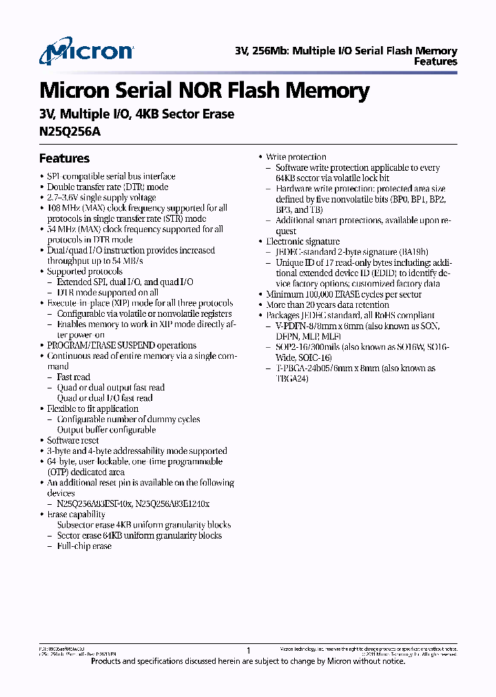 N25Q256A_5417299.PDF Datasheet