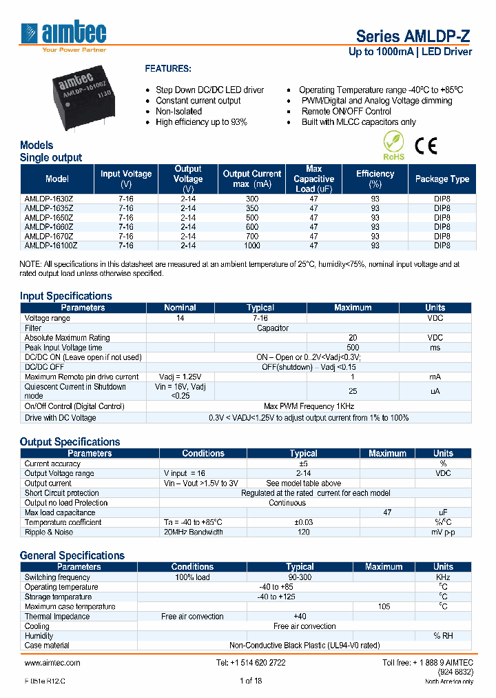 AMLDP-16100Z_5418425.PDF Datasheet