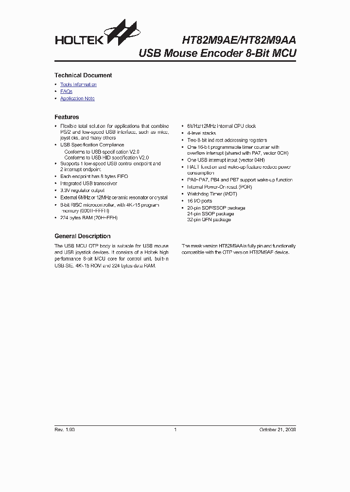 HT82M9AE09_5420538.PDF Datasheet