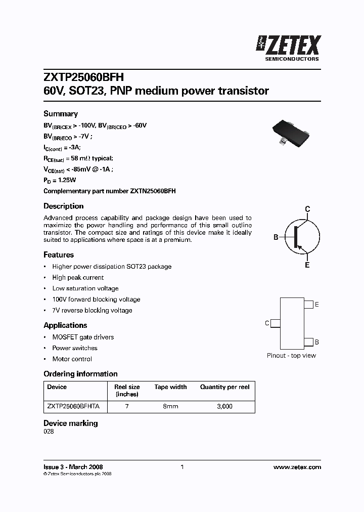 ZXTP25060BFHTA_5420835.PDF Datasheet