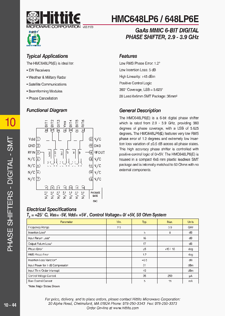 HMC648LP609_5421166.PDF Datasheet