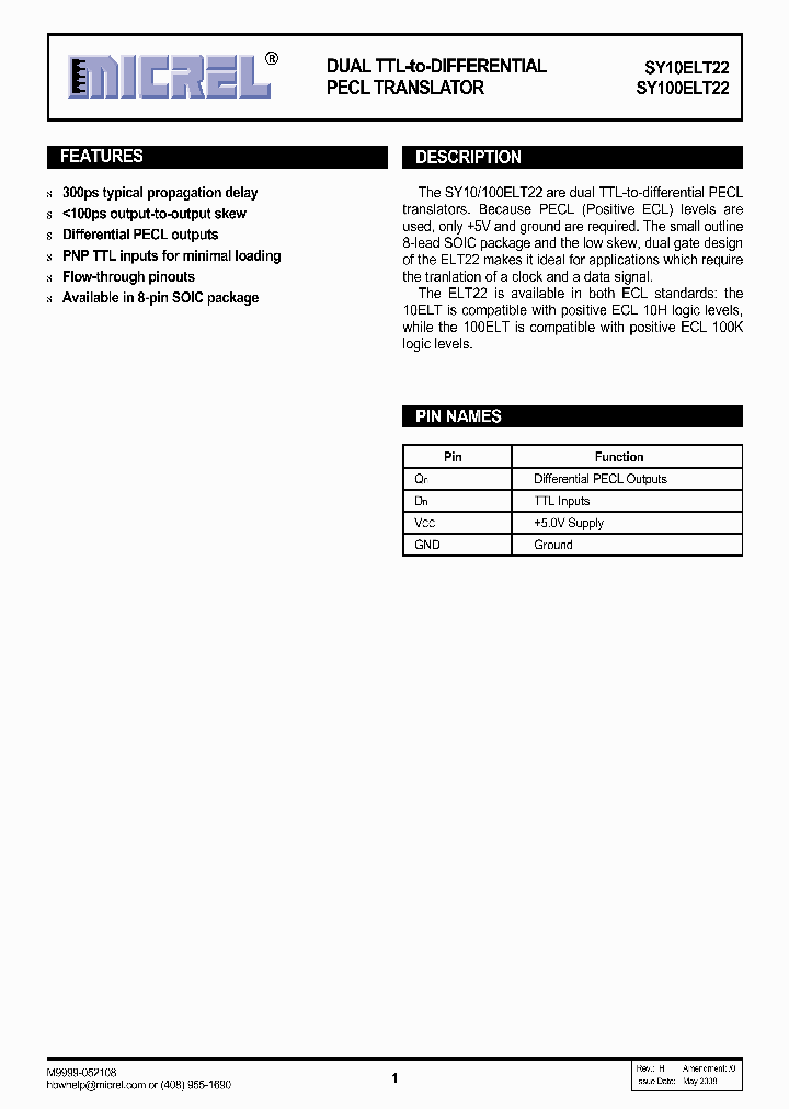 SY10ELT2208_5421177.PDF Datasheet