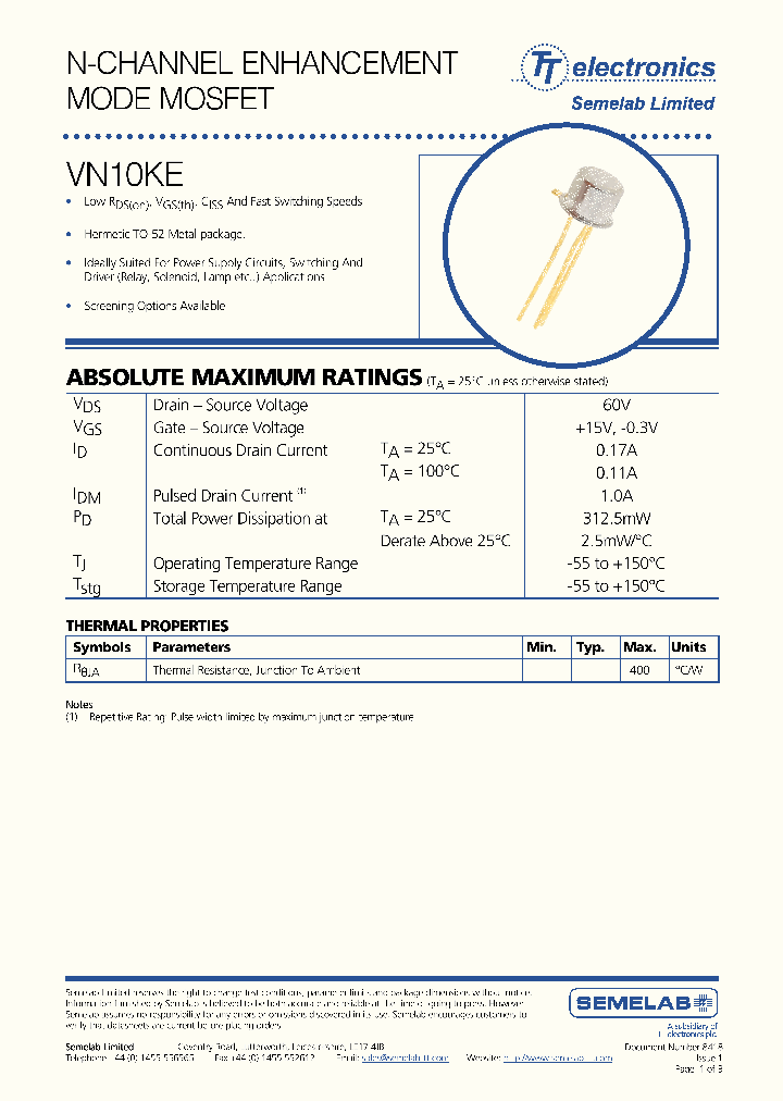 VN10KE_5421270.PDF Datasheet