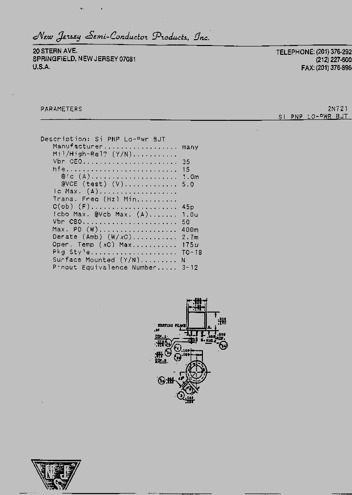 2N721_5421570.PDF Datasheet