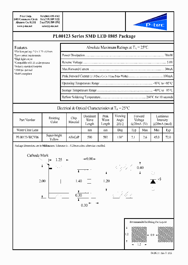 PL00123-WCY06_5422382.PDF Datasheet