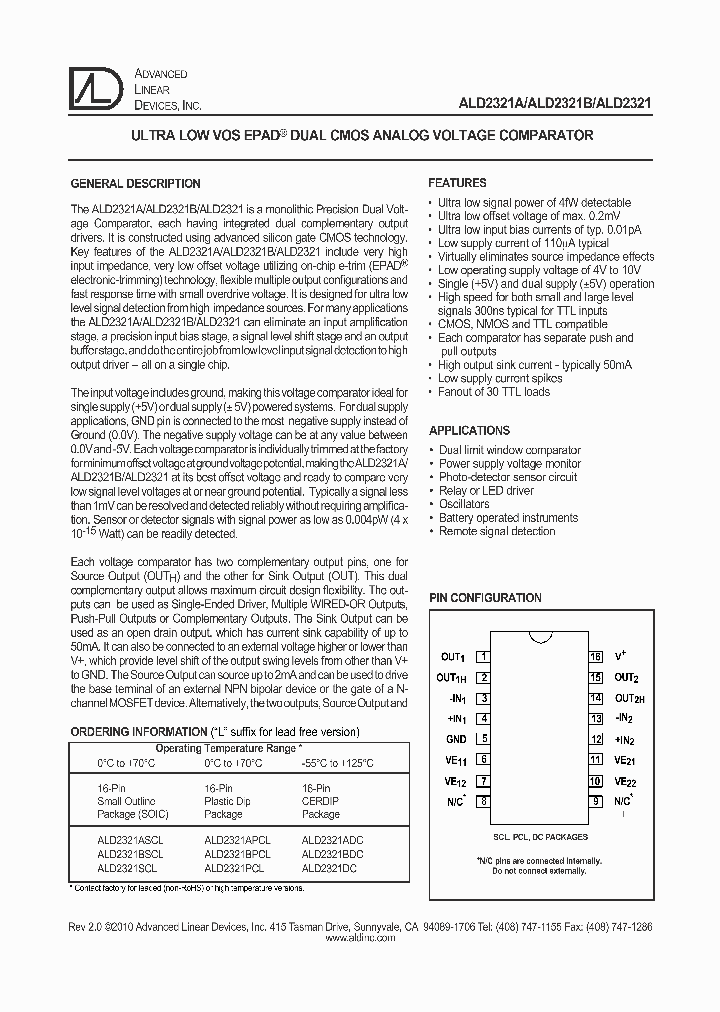 ALD2321PCL_5424914.PDF Datasheet
