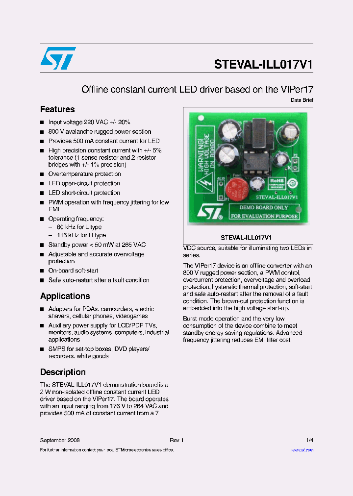 STEVAL-ILL017V1_5425719.PDF Datasheet