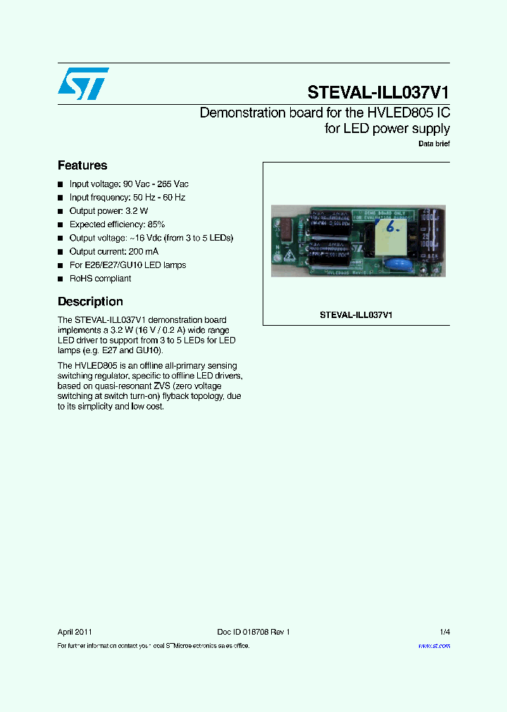 STEVAL-ILL037V1_5425727.PDF Datasheet