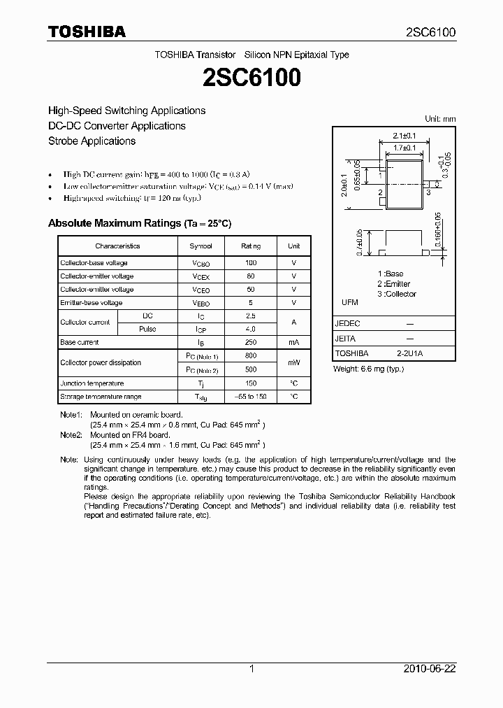 2SC6100_5427298.PDF Datasheet