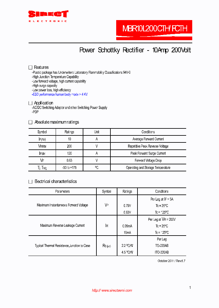 MBR10L200CTH_5427873.PDF Datasheet
