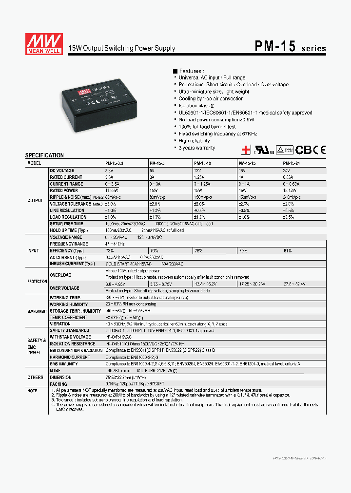 PM-1510_5428001.PDF Datasheet
