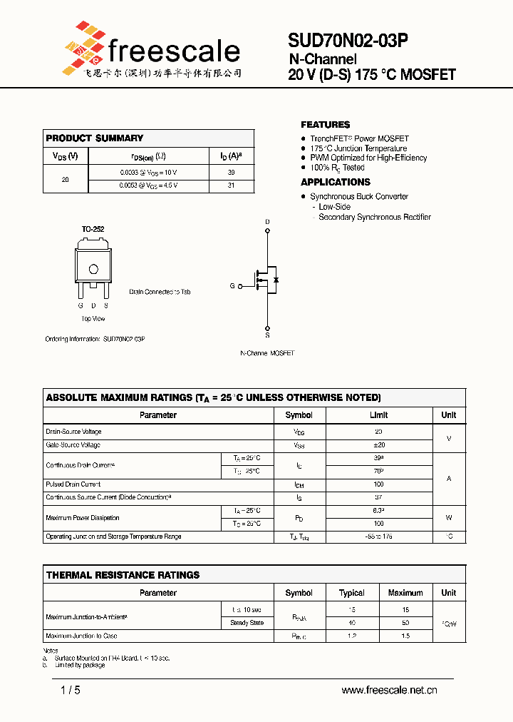 SUD70N02-03P_5428474.PDF Datasheet