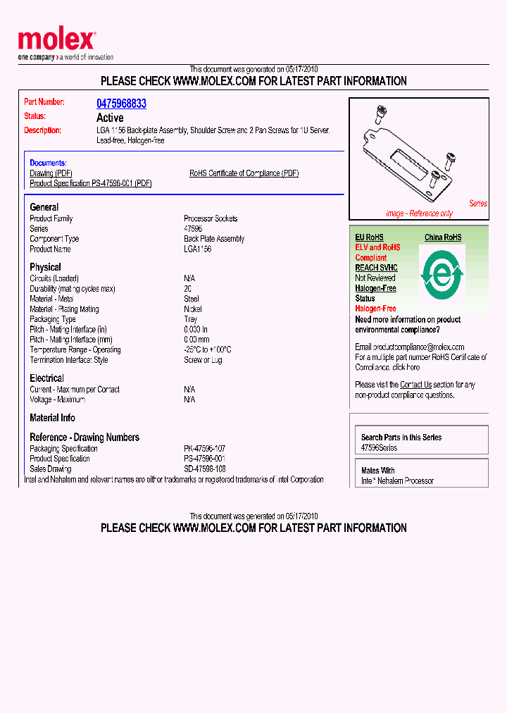 0475968833_5429527.PDF Datasheet