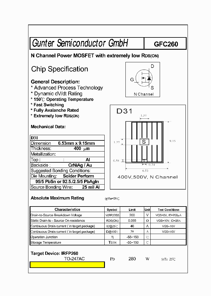 GFC260_5430002.PDF Datasheet