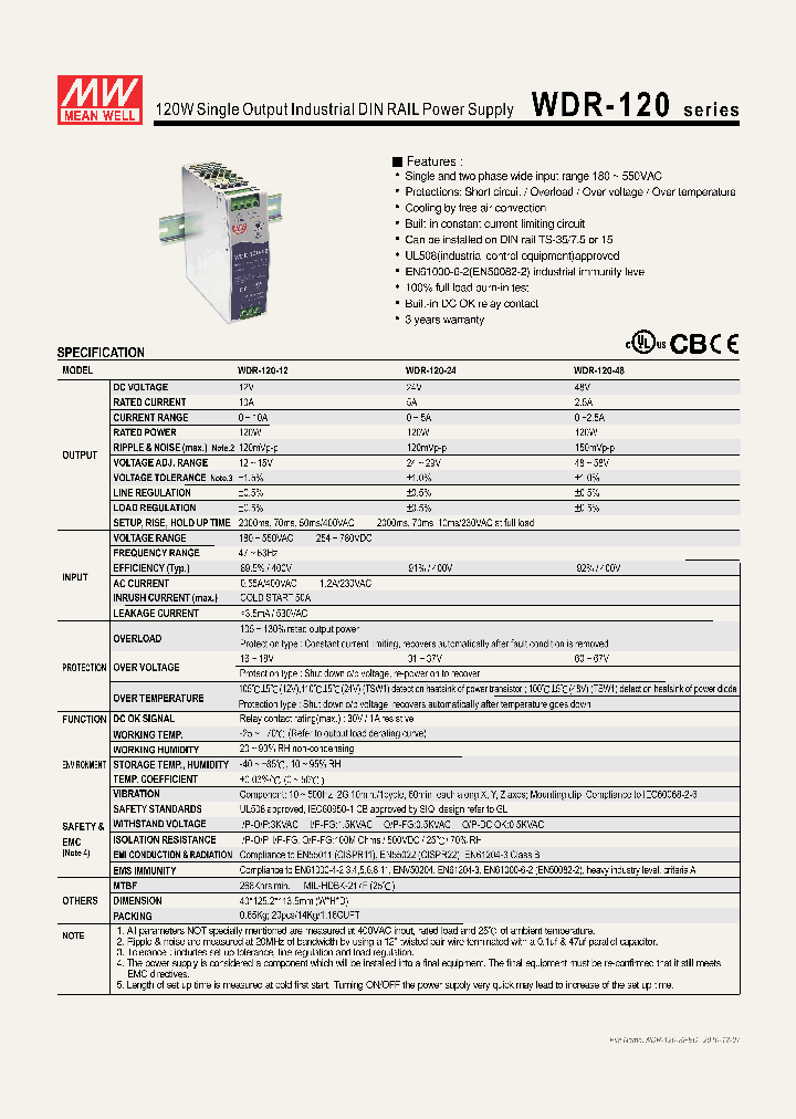 WDR-120-48_5430732.PDF Datasheet