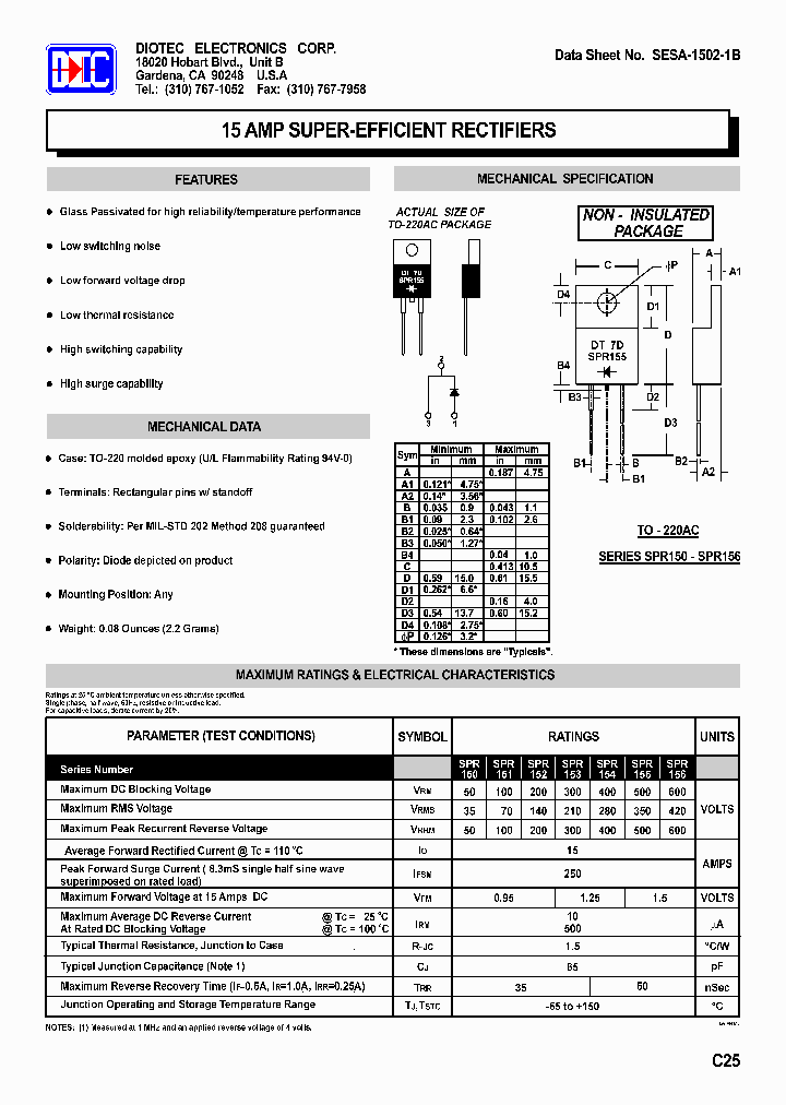 SESA-1502-1B_5434386.PDF Datasheet