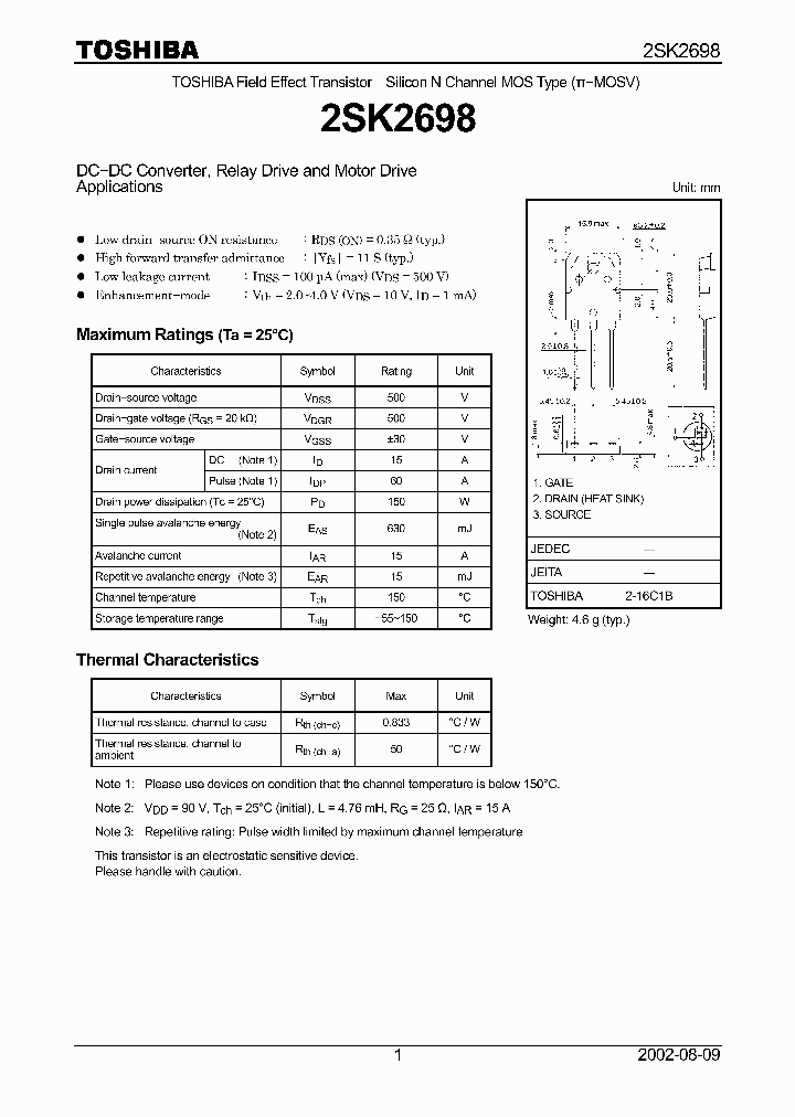 2SK2698_5436749.PDF Datasheet