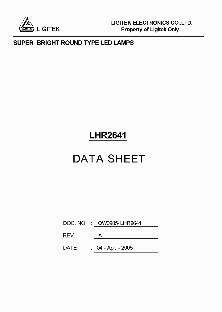 LHR2641_5436926.PDF Datasheet